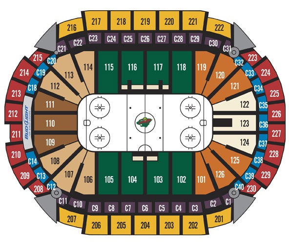 Wild Hockey Seating Chart