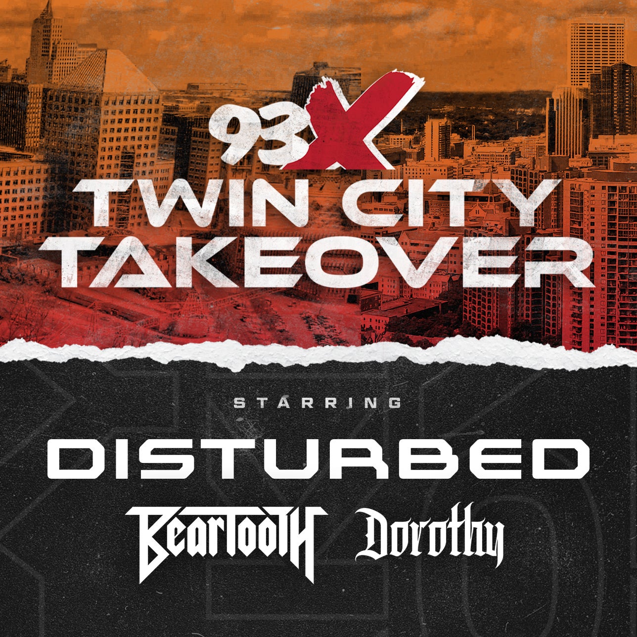 93X Twin City Takeover starring Disturbed