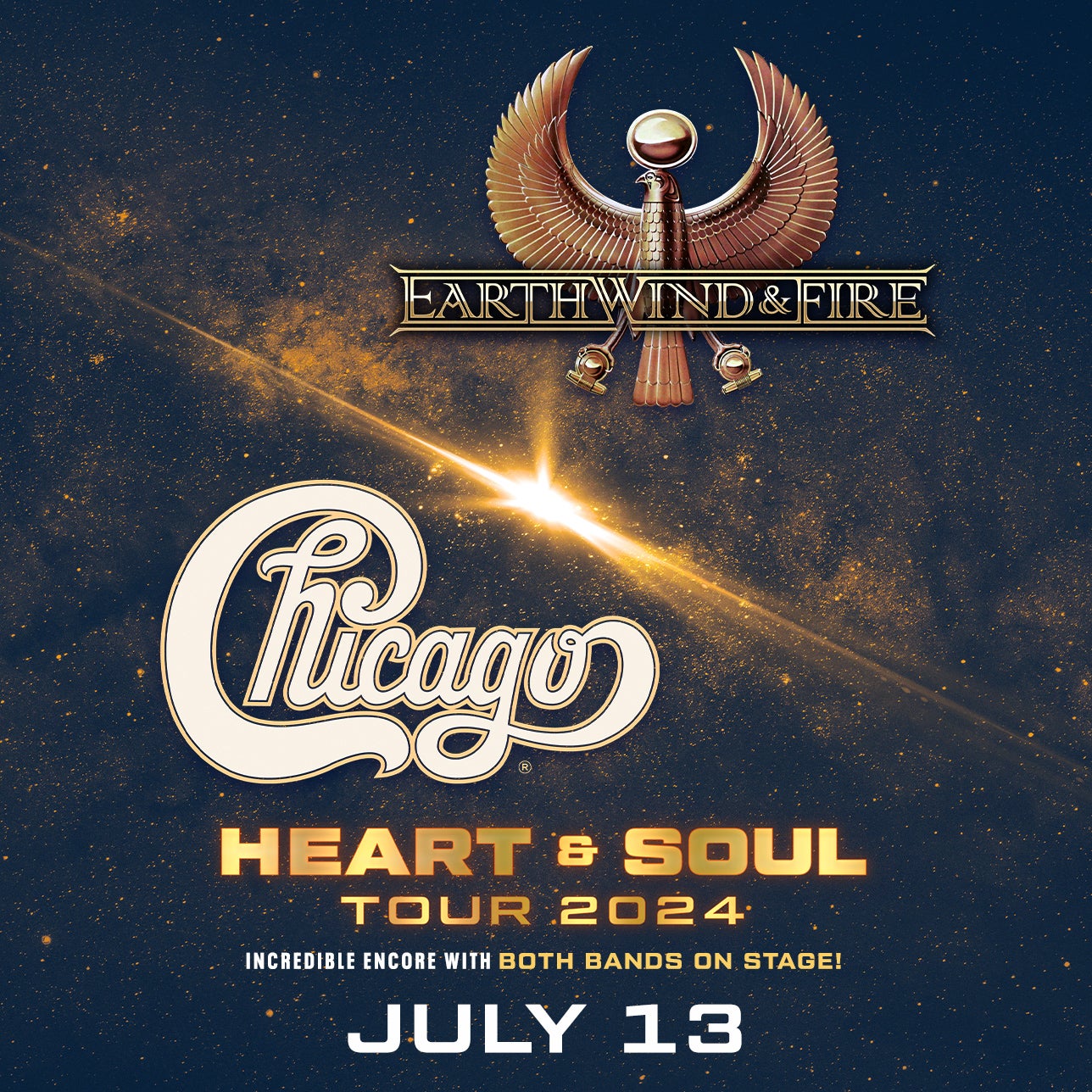 Earth, Wind & Fire and Chicago July 13, 2024