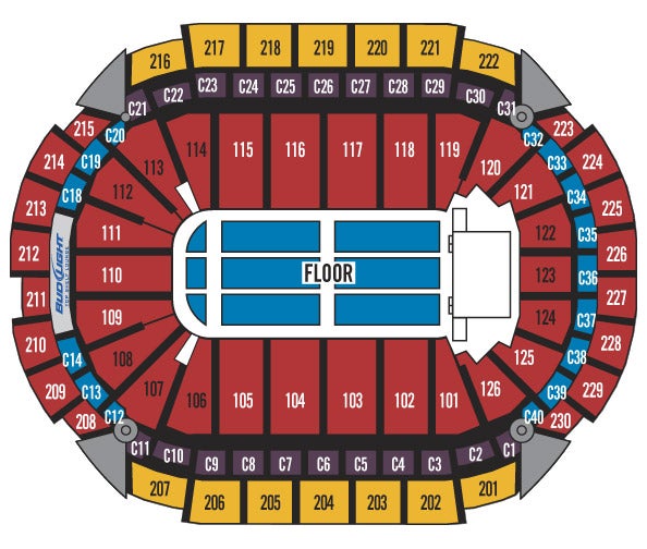 Xcel Center Seating Chart Hartford Ct