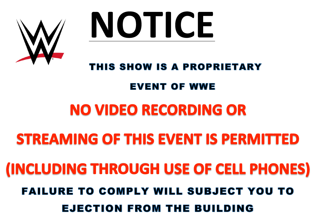 WWE No Video Recording.PNG