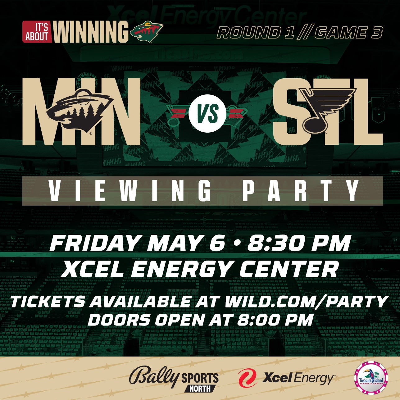 Minnesota Wild Game 3 Viewing Party